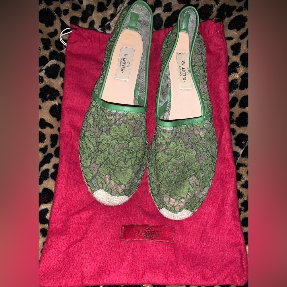 Authentic Valentino lace espadrilles
